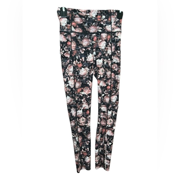 Lululemon Fast and Free 7/8 Tight II Nulux 25” – Peony Multifloral – Size 4 - Picture 2 of 3